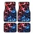 thumbnail image 1 of Honeii Red And Blue Lightning Print Car Foot Mat Four-Piece Set - Front & Rear Universal Car Floor Mats for SUVs, Trucks, Sedans, 1 of 7