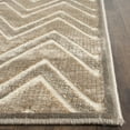 thumbnail image 3 of SAFAVIEH Paradise Bernadine Zigzag Stripes Runner Rug, Mouse/Cream, 2'2" x 8', 3 of 6