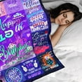 thumbnail image 3 of 13 Year Old Girl Birthday Gift Ideas Throw Blanket, 13th Birthday Gifts for Girls, Happy 13th Birthday Decorations, Best Birthday Gifts for 13 Year Old Girls Daughter Bestie Sister 50" x 60", 3 of 5