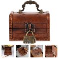 thumbnail image 3 of Wooden Trinket Box Retro Jewelry Case Vintage Jewelry Box Handheld Storage Case, 3 of 8