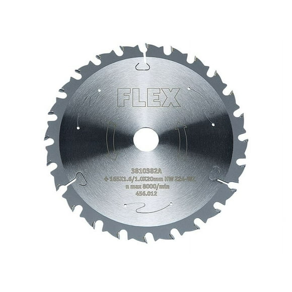 Flex Outils Électriques - Lame de Scie Circulaire avec Dents Alternées 165 x 20mm x 24T