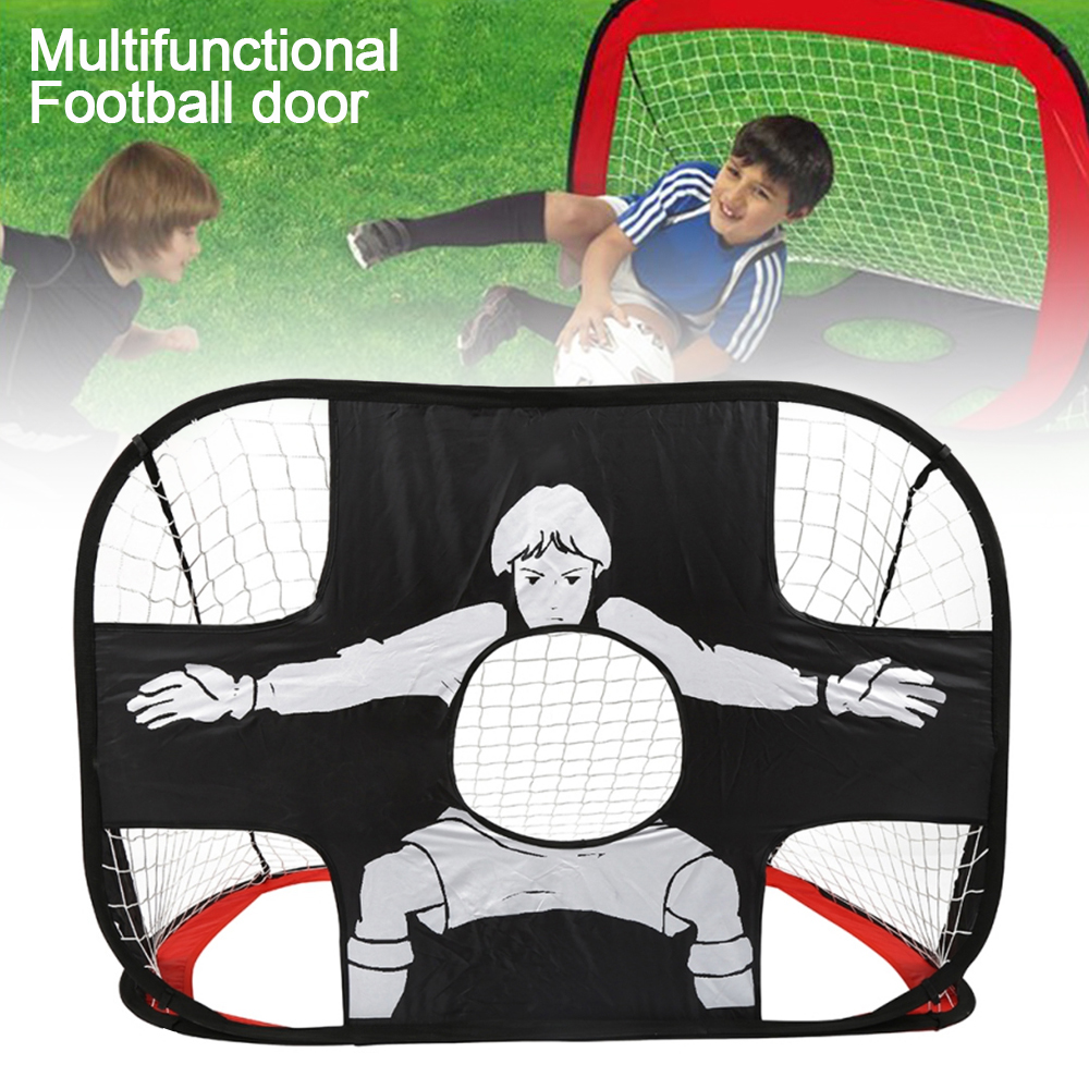 Gpoty in Pop Up Kids Soccer Goal Indoor/Outdoor Soccer Target Net for  Improving Passing and Shooting Accuracy for Backyard Indoor Outdoor Sports 