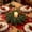 D, variant on BSJJY 7.9" Lush Candle Wreath, Vibrant Green Leaves for a Fresh Appearance, Perfect for Wedding Centerpieces or Holiday Parties, Sturdy Ring, Easy to Clean and Store