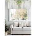 thumbnail image 5 of Spring Leaf Valances for Windows, Rod Pocket Kitchen Valance Curtains - Soft & Washable Small Window Treatment for Living Room,&nbsp;Bathroom, Elegant Country Plant , 42x12 Inch, 1 Panel, 5 of 9