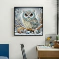 thumbnail image 2 of 5D Special Shape Owl Diamond Art Painting Kits for Adults, Crystal Rhinestones Diamond Painting, Gem Diamond Dots Crafts for Beginners DIY, Home Wall Festival Decor Gift, 12x12inch, 2 of 5