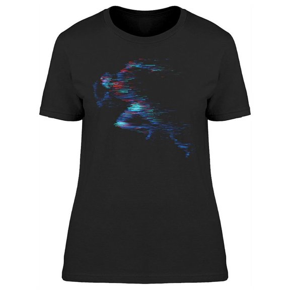 Fading Running Figure T-Shirt Women -Image by Shutterstock, Female x-Large