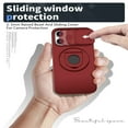 thumbnail image 5 of SaniMore Case for iPhone 15 Pro, Slidng Camera Window with Kickstand Holder, Magnetic Car Mount, Function Slim Fit Protection Shockproof Anti-fall Magnetic Cover for iPhone 15 Pro, Red, 5 of 6