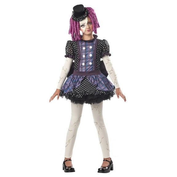 Girls Broken Doll Halloween Costume