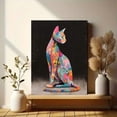 thumbnail image 6 of UXIEQU Colorful Cat Canvas Wall Art 15.75x11.81 Inches, 6 of 8