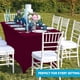 thumbnail image 4 of [6 pies] Funda para mesa de patio elástica rectangular, ajustada, lavable y resistente a las arrugas para eventos, bodas, banquetes y fiestas, 4 of 5