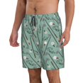 thumbnail image 2 of Honeii golf equipment Print Men's Casual Shorts with Drawstring,Swim Trunks Quick Dry Beach Shorts-X-Large, 2 of 6