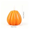 thumbnail image 3 of Fall Flameless Candles, Real Wax Pumpkin Shaped Flickering Battery Operated Candles, for Autumn Halloween Home Party Decor, 3 of 6