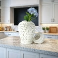 thumbnail image 4 of Sagebrook Home 12468-01 Pot de Temple Percé 24 Po, Blanc, 4 of 4