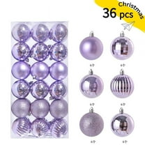 36pcs Christmas Ball Ornaments Shatterproof Christmas Ornaments Set Decorations for Xmas Tree Balls 40mm/1.57" (1.57'',Lavender)