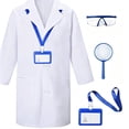 White Lab Incostume XAOFW Boys Scientist Costume Long Sleeve White Lab Coat Kids Dress Up ...