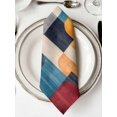 thumbnail image 2 of nqOlkjepod Colorful Block Cloth Napkins Set of 8 Reusable Dinner Napkins, Vintage Abstract Art Geometric Cocktail Napkin Washable Table Napkins for Wedding/Holiday Party/Baby Shower 20"x20", 2 of 8