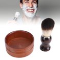 thumbnail image 1 of Brosse de Rasage et Tasse, Ensemble Professionnel en Bois de Brosses de Rasage pour la Maison, 1 of 7