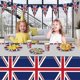 thumbnail image 2 of 2026 114pcs Union Jack Tableware Set - Union Jack Tablecloth/napkins/cups/paper, 2 of 5
