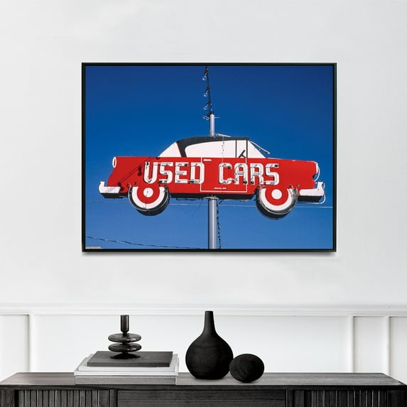 Vince Kolb Auto Sales Sign, Jefferson City, Missouri - 1988 | John Margolies | Premium Fine Art Print | 20th Century American | Photography | Architecture