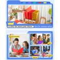 thumbnail image 5 of Djiypn 1 Pack Plastic Folders with Prongs Heavy Duty Plastic 2 Pocket Folder with 3 Prongs, Business Card Slot for Office Home 11.7 x 9.5 Inch (Dark Blue), 5 of 8