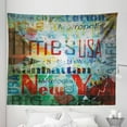 thumbnail image 1 of New York Tapestry, Grunge Collage of Words American Culture Country Metropolis Modern Urban Design, Fabric Wall Hanging Decor for Bedroom Living Room Dorm, 5 Sizes, Multicolor, by Ambesonne, 1 of 1