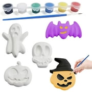 Angle View: 5 Pack Halloween DIY Crafts Painting Kit with Pumpkins, Bats, Ghosts etc.Halloween Arts and Crafts Gift Toys for Kids Boys Girls Halloween Party Favors