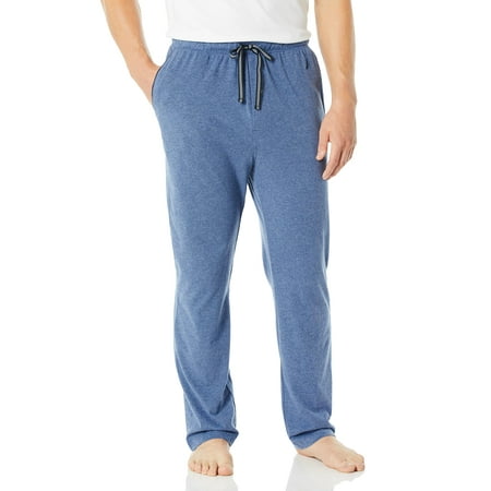 Nautica Men's Soft Knit Sleep Lounge Pant, Blue Indigo Heather, Small ...