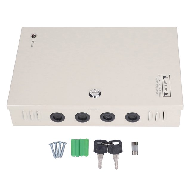 12V10A Power Supply Box 18 Channel Waterproof Anti Theft CCTV Power Supply for Electronic Equipment 110V