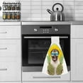 thumbnail image 6 of Hanging Towels 1 Pcs, Dish Towels Dog with Sunglasses Holding Pineapple Absorbent Hand Towels with Hanging Loop Washcloth for Bathroom Kitchen, 6 of 6