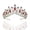 Gold(Ruby), variant on Bridal Crystal Tiara Princess Ruby Sapphire Emerald Crown Rhinestone Cake Topper Wedding Headpiece Prom Party Bridesmaid Hair Accessories for Women and Girls