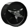 thumbnail image 1 of OUNONA Juicer Machines Replacement Parts 250W Blender Crossblades Black Metal Juicing Kitchen Use 1Pack, 1 of 4