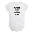 thumbnail image 5 of iDzn Pack of 2, Player 3 Has Entered The Game & And Baby Makes Three Pregnancy Announcement Rompers For Babies, Newborn Baby Unisex Bodysuits, Infant Jumpsuits, 0-24 Months Kids One-Piece Oufits, 5 of 5