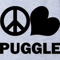 thumbnail image 2 of CafePress - Peace Love Puggle - Cute Infant Baby Football Bodysuit, 2 of 3