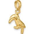 thumbnail image 5 of 14K Yellow Gold 3-D Textured/Polished Toucan Bird Charm (18.8 X 12.3) Made In United States k6448, 5 of 5
