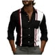 thumbnail image 1 of Eres Más Que una Camisa de Puntuación de Prueba para Hombre de Manga Larga Impresa Casual con Cuello en V, 1 of 5