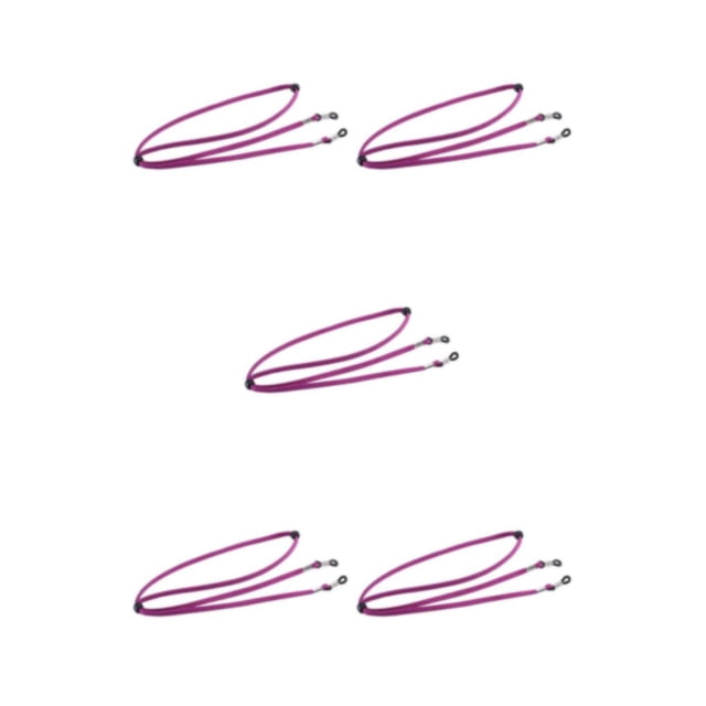 Transemion Eyeglass Strap Non- for Slip Stretchy Universal Rope Eyewear Sports Retainer Purple 26.77 Inch 5Set