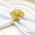 thumbnail image 4 of OUSITAID 6Pcs Napkin Ring Decorative Holder Buckle Craft Metal Plating Simply Style Holder for Restaurant, 4 of 10