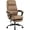 Brown, variant on Misolant Big and Tall Office Chair with Footrest, High Back Desk Chair with Linkage Armrest, 90-155° Recline Executive Computer Chairs with Adjustable Height for Home