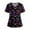 Black_003#717, variant on Homozy Womens Pumpkin Scrub Tops Plus Size Halloween V Neck Short Sleeve with Pockets Halloween Costumes for Women Adult Lighweight Novelty Fall Nurse Scrub Purple 5XL