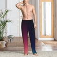 thumbnail image 2 of Honiee retro blue orange red teal dark for men - a sleek fusion of Straight Pajama Pants, versatile Lounge Pants, and cozy Sleepwear, all rolled into one-XX-Large, 2 of 6