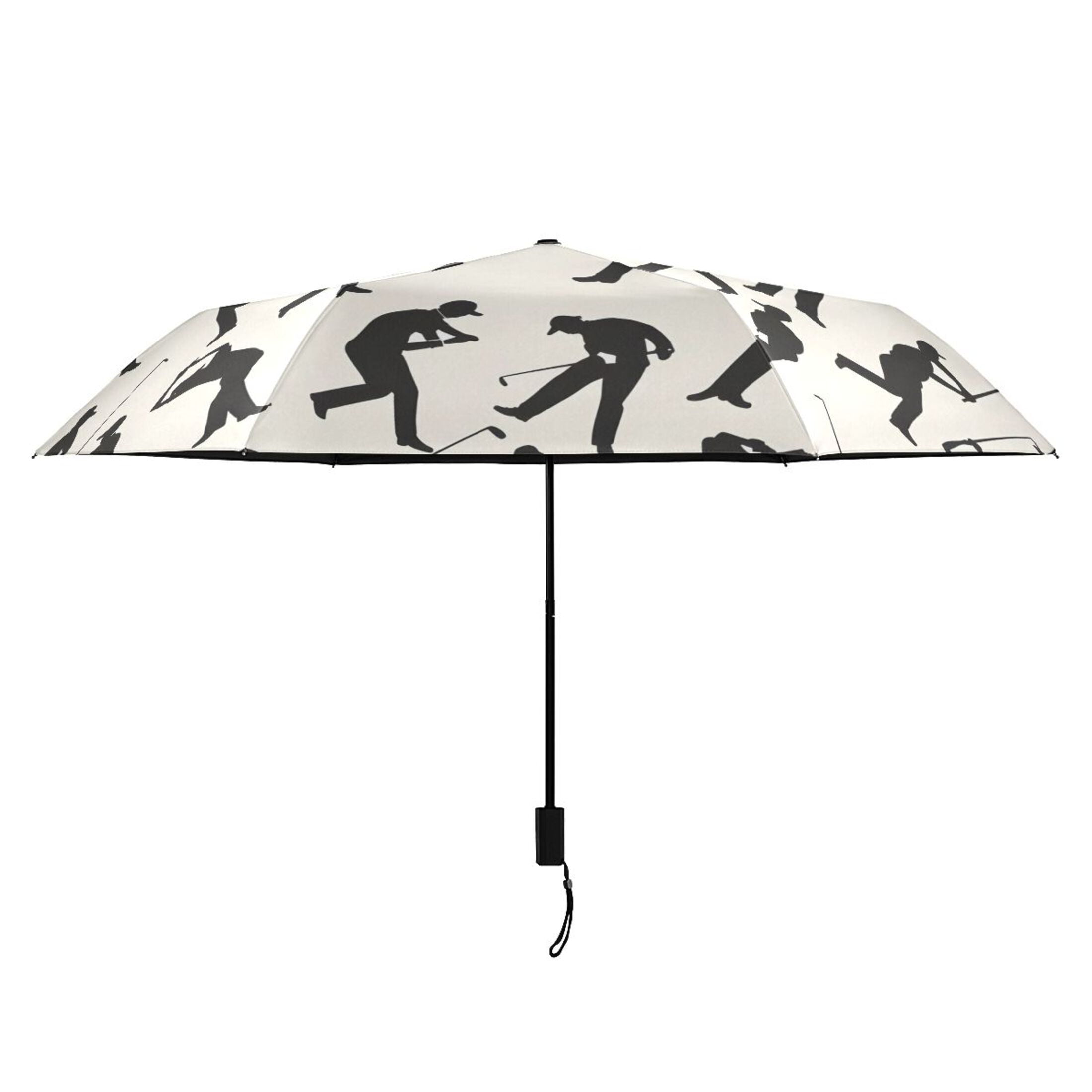 ALAZA Baseball and Player UPF 50+ Compact Folding Umbrella for Rain Travel Umbrella Packable