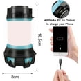 thumbnail image 4 of Linterna de camping recargable, lámpara multifuncional con 6 modos, luz portátil para acampar, pescar, hacer senderismo, actividades al aire libre y emergencias., 4 of 5