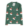 thumbnail image 5 of Christmas Long Sleeve Shirts for Women Aofany Women's Casual Long Sleeve Christmas T-Shirts Cute Tunic Tops Tees Basic Henley Shirt, 5 of 5