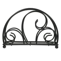 Napkin Holders for Kitchen Weighted Outdoor Table Paper Tray Transparent Rack Black