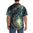 thumbnail image 5 of Haiem Enchanted Forest Skull Path Men's Casual Shirts Short Sleeve Button Down Shirts Fashion Textured Summer Beach Shirt-XX-Large, 5 of 7