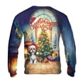 thumbnail image 2 of Merry Christmas Shih Tzu Santa Hat Xmas Tree Winter Holiday All Over Print 3D Sweatshirt Unisex Merch Lion Dog Lover Gifts - 01013, 2 of 6