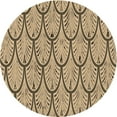 thumbnail image 1 of Ahgly Company Machine Washable Indoor Round Transitional Oak Brown Area Rugs, 7' Round, 1 of 7