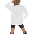 thumbnail image 5 of Women's Gameday Couture White Texas A&M Corpus Christi Islanders Big Goals Oversized Long Sleeve T-Shirt, 5 of 5