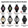 thumbnail image 6 of Rose Skull Engraved No Gap Watch Band, for Samsung Galaxy Watch 6 44mm 40mm/Galaxy Watch 5 Pro 45mm/Galaxy Watch 5 44mm 40mm/Galaxy Watch 4 44mm 40mm, Silicone Sport Watch Strap for Samsung Galaxy, 6 of 7