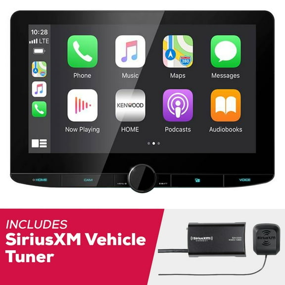 New Kenwood DMX1037S 10.1" Digital Multimedia with SiriusXM Vehicle Tuner